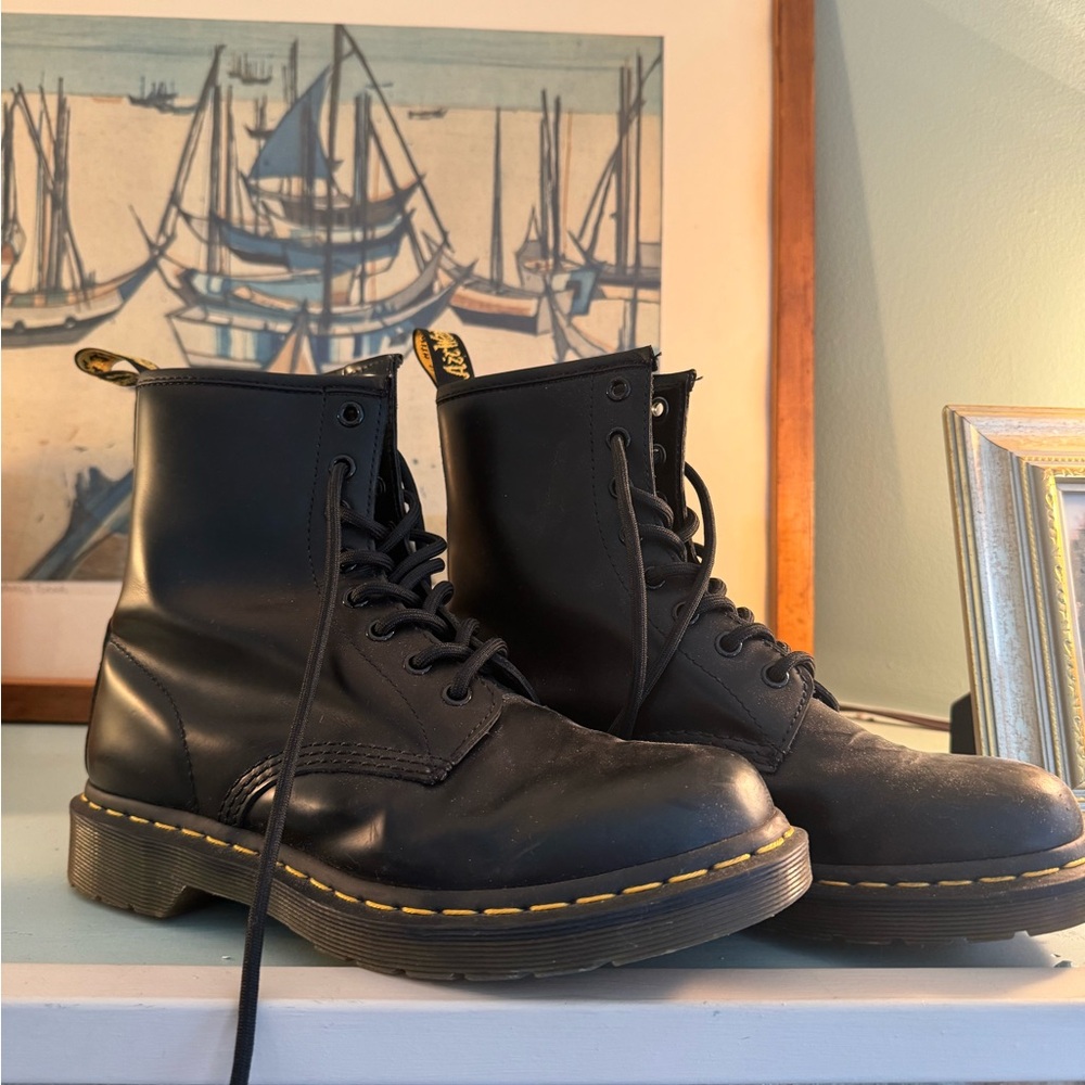Dr. Martens Black Leather Boots